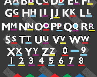 Martin SVG-typsnitt, TV-programdesign, Cricut-filer (digital nedladdning)