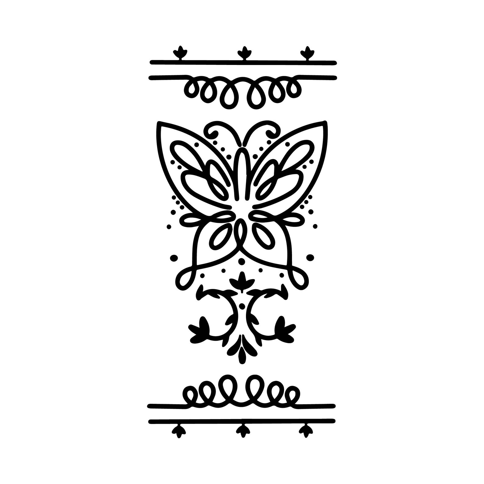 Encanto Candle Pattern Hand Drawn Decal Files Cut Files For Etsy UK