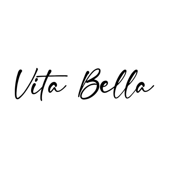 Vita Bella SVG Decal Files Cut Files for Cricut Svg Png - Etsy Singapore