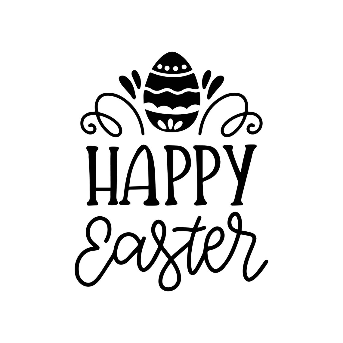 Happy Easter Decal Files Cut Files for Cricut Svg Png Dxf Etsy UK