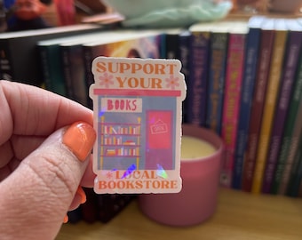 Support your Local Bookstore Vinyl Sticker
