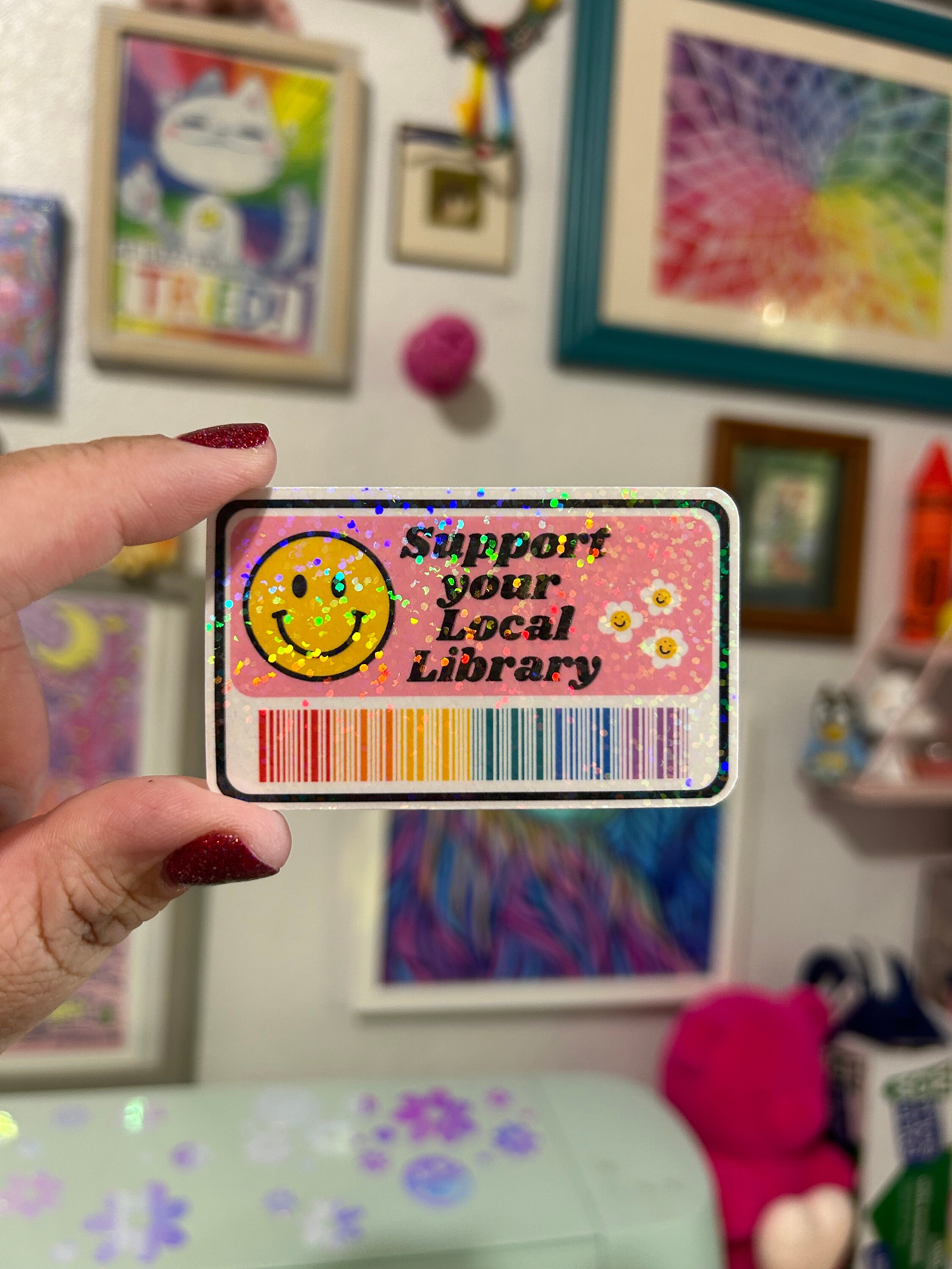 Support Your Local Library Vinyl - Etsy