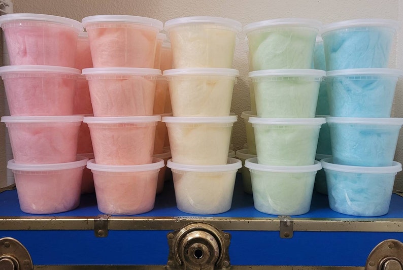 16 Oz Tubs of Cotton Candy Etsy