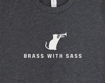 Funny Mellophone Shirt, Marching Band T-Shirt for Mellophone Player, Funny Cat Band TShirt, Band Puns for Mello Players, Mellophone Gift