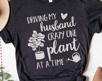 Plant Shirt for Women, Botanical Gardening Gift for Houseplant Lover, Funny Plant Mom Tee