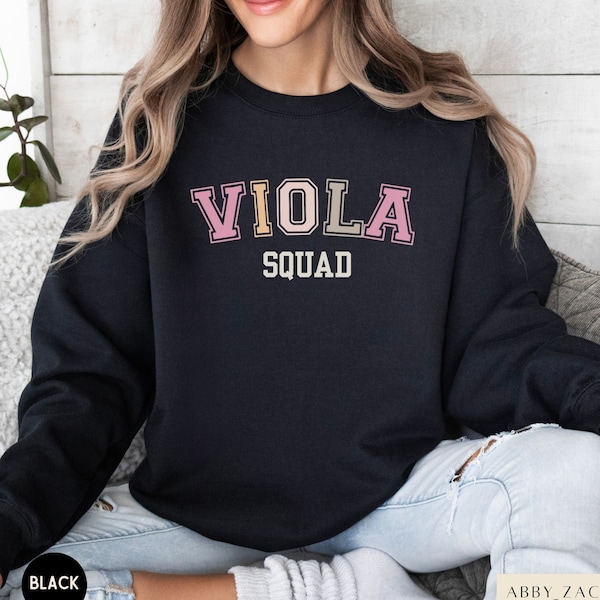 Viola Sweatshirt, Orchestra Viola Sweater, Viola Squad Crewneck, Viola Player Gifts, Shirt for Violist, Alto Clef