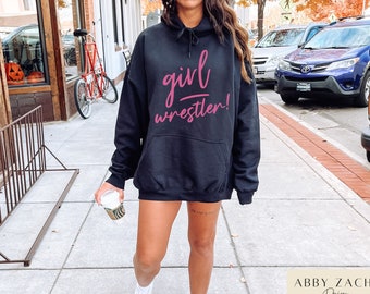 Girls Wrestling, Girls Wrestling Shirt, Wrestling Girl, Girls Wrestling Hoodie, Girl Wrestler, Wrestling Hoodies, girl wrestling mom