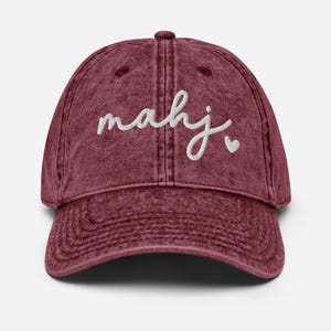 Mahj embroidered hat