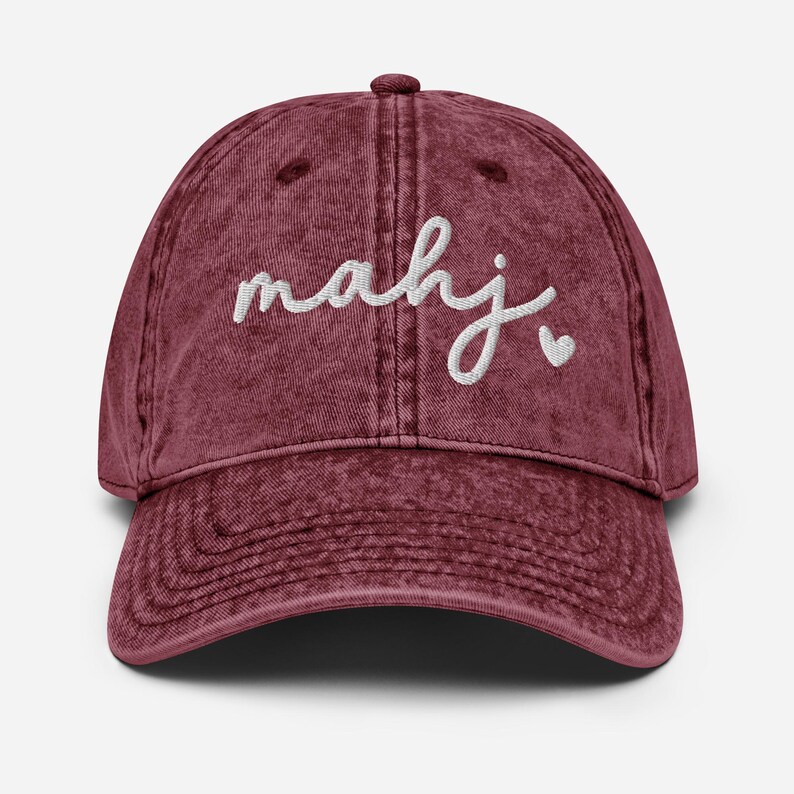 Mahj embroidered hat
