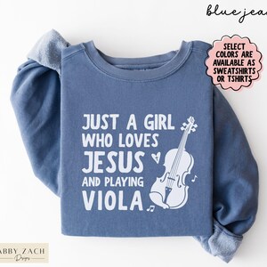 Viola Comfort Colors® Shirts, Orchestra Viola Gifts, Viola Player Tshirts or Sweatshirt