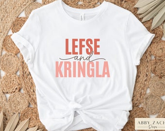 Norwegian Christmas Lefse and Kringla Shirt, Scandinavian Nordic Holiday Swedish Baking Tshirt