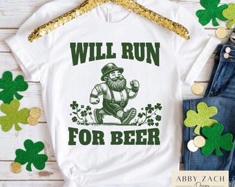 Sprinting Leprechaun T-Shirt St Patrick's Day Sprinter Tee Sprinting Leprechaun T-Shirt St Patrick's Day Sprinter Tee