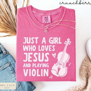 Violin Comfort Colors® Shirts, Violin Gifts, Violin Player Tshirts
