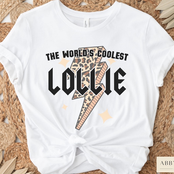 Lollie Grandma Shirt, Lollie T-Shirts, Cool Lollie Shirts, The World's Coolest Lollie, New Grandma Gift, Pregnancy Announcement to Gma
