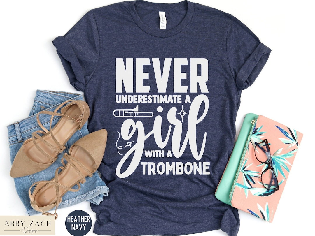Trombone Shirts Trombone Girl Gifts Trombone Player Band Etsy