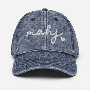Mahj embroidered hat