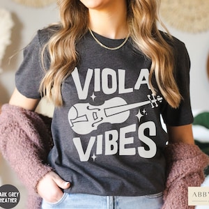 Viola Shirt, Viola T-shirts, Viola Gifts, Viola Vibes Groovy Orchestra Shirt, Violist TShirt, Orchestra Teacher, Symphony Viola Player