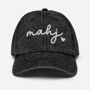 Mahj embroidered hat