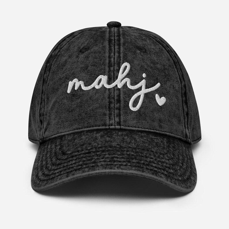 Mahj embroidered hat