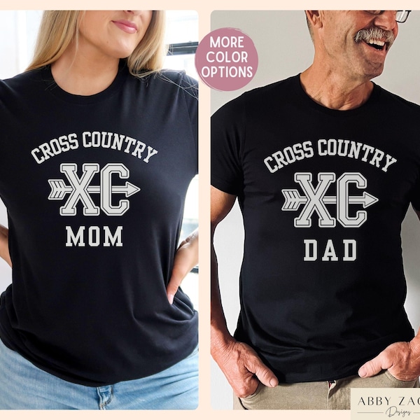 Chemises de ski de fond pour maman et papa pour les parents de coureurs de ski de fond, t-shirts assortis pour la famille de ski de fond, personnalisez-les avec n'importe quel nom