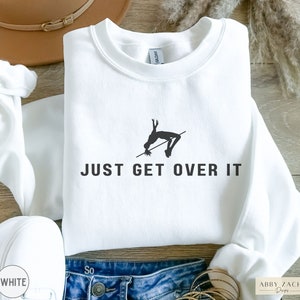 Women&#39;s High Jump Sweatshirt, High Jump Track and Field Crewneck Sweater, Funny High Jumping Shirt for Coach, Gift for Female High Jumper