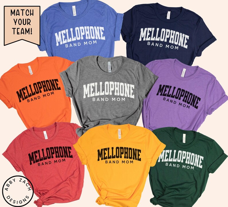 Mellophone Mom Shirt, Personalize for Any Family Member, Mellophone Dad
