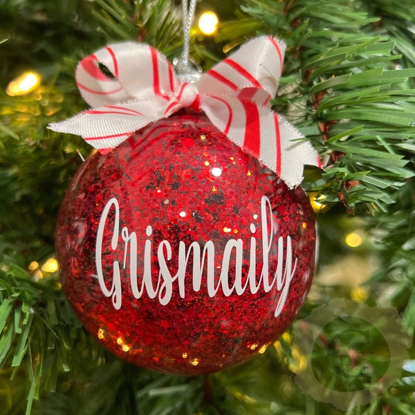 Personalized Christmas Ornaments | Name Ornaments| Family Matching Ornaments| Custom Made Ornaments | Christmas Decor | Christmas Gift| 65mm