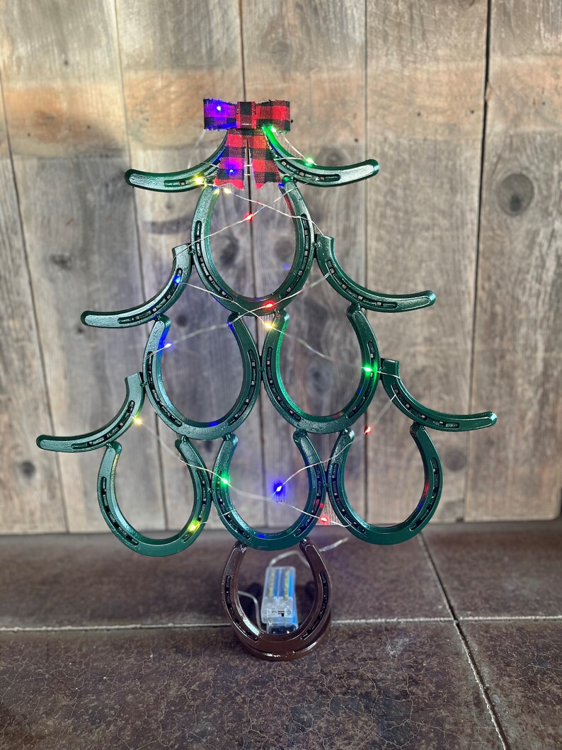 Horseshoe Christmas Tree Etsy