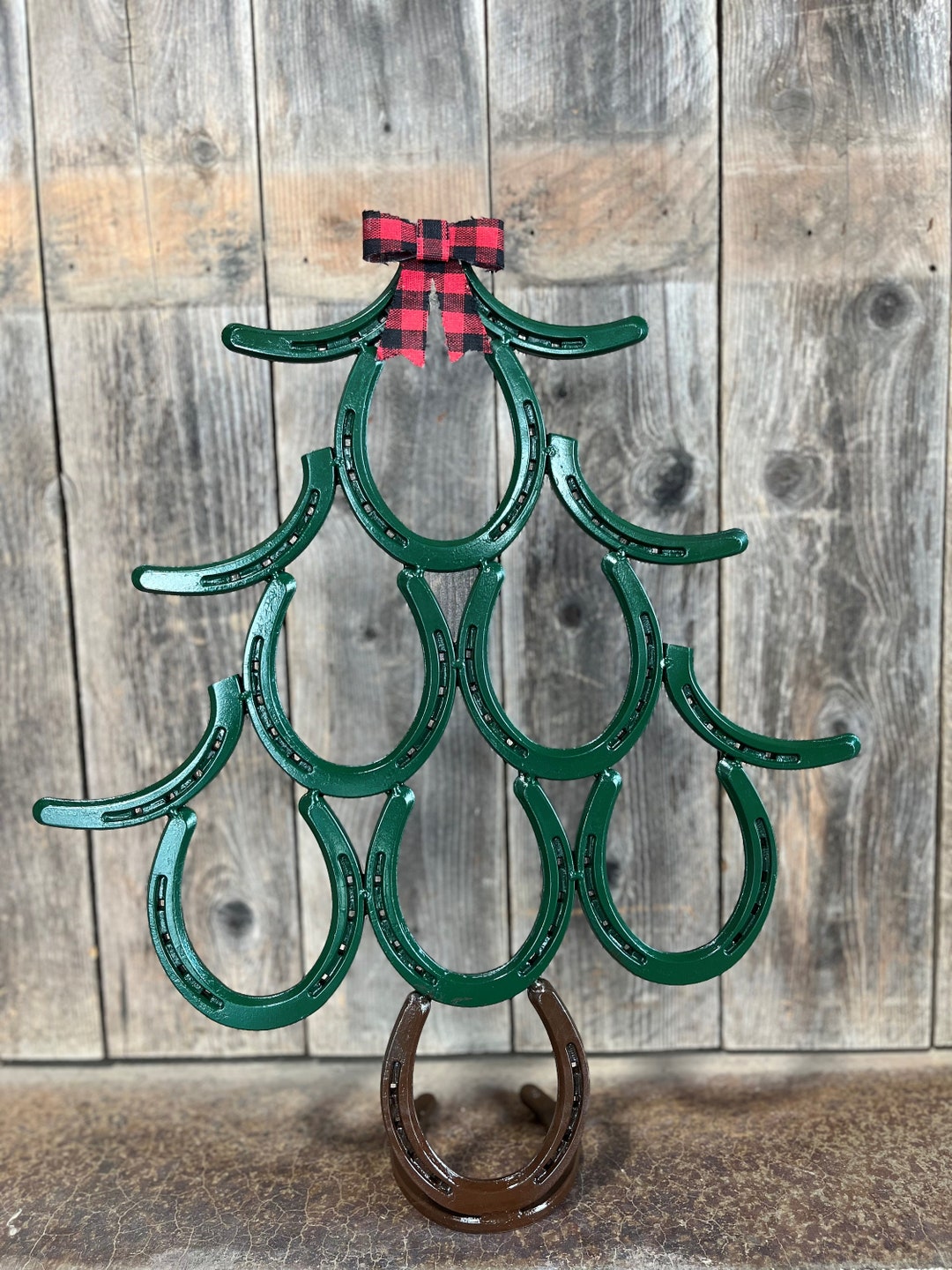 Horseshoe Christmas Tree Etsy