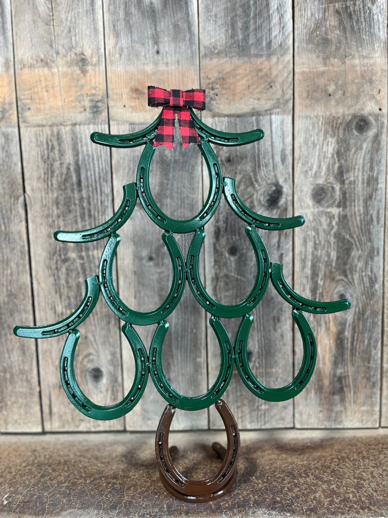 Horseshoe Christmas Tree Etsy