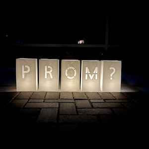 Promposal Luminaria Set • Magical Poly Bags for Asking Date to Prom