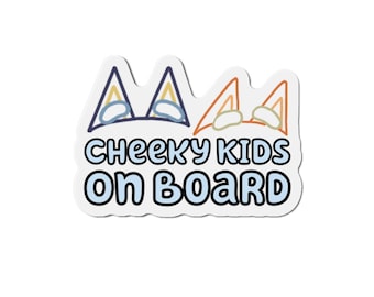 Cheeky Kids On Board Die-Cut Magnet | Car Decal