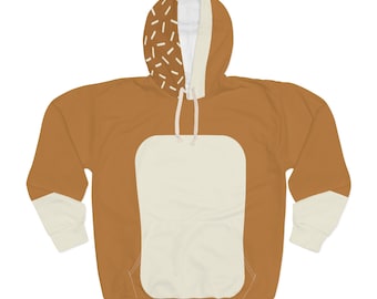Halloween Costume for Mom, Orange Dog Mom Hoodie, Couples Costumes, Unisex Pullover Hoodie