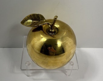 Vintage Brass Apple Bell 4 Inches