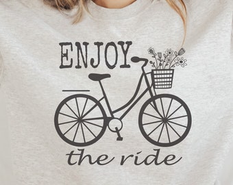 Life is a Beautiful Ride, Bicycle Svg, Bike SVG, Simple Bike SVG, Enjoy ...