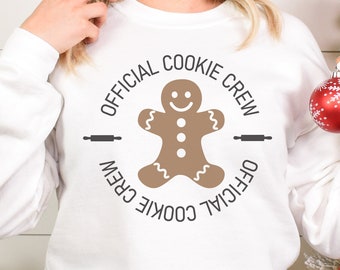 Official Cookie Crew SVG, Family Christmas Sweater SVG, Christmas Baking Team SVG, Kids Christmas svg, Cricut Christmas Team, Cookie Shirt