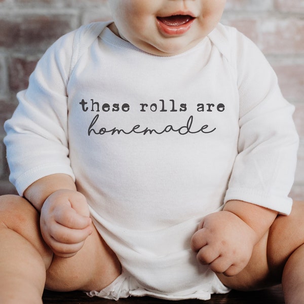 These Rolls are Homemade SVG, Cookie Baking Crew SVG, Holiday Baking Crew SVG, Family Christmas svg, Baby Christmas Shirt, Cute Baby Holiday