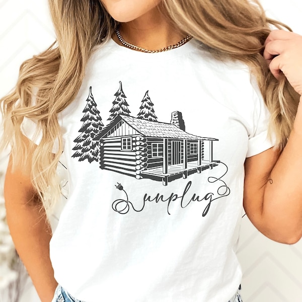 Unplug SVG PNG PDF Clipart Sublimation, Cabin, Holiday, Relax, Camping svg, Hiking svg, Mountain Mama svg, Cricut Adventure, Outdoor svg