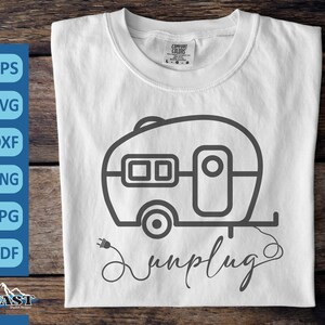 Ontkoppel Camping SVG PNG PDF Clipart Sublimatie, Road Trip, Vakantie, Relax, Camping, Wandelen, Mountain Mama SVG, Cricut Adventure, Outdoor SVG