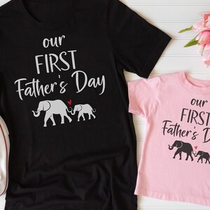 Our First Father’s Day SVG, 1st Father’s Day design, Daddy and Me Outfit, Father’s Day Gift, Baby Boy Girl svg, Father’s Day Cut File