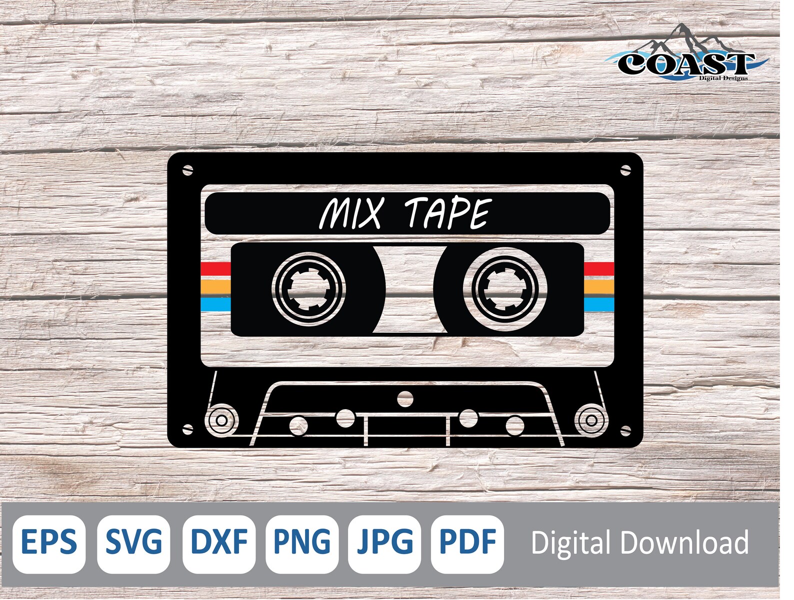 Mix Tape SVG Cassette SVG Retro SVG Cassette Tape Svg 80s - Etsy Canada