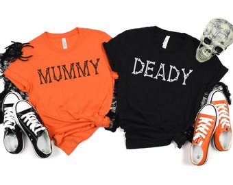 Mummy and Deady SVG, Halloween Couples SVG, Halloween Parents SVG, Halloween Cricut, Halloween Cut Files, Halloween Pumpkins