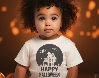 Feliz Halloween SVG, Halloween SVG, Camisa de Halloween, Camisa de truco o trato, Cricut de Halloween, Archivos de corte de Halloween, Calabazas de Halloween