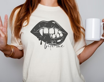 Bite Me SVG PNG PDF, Love Bites, Bite Me, Vampire Fangs, Digital Design, Sublimation, Attitude Svg, Funny Halloween, Funny Valentine,