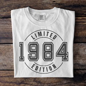 Edizione limitata 1984 SVG PNG PDF, Compleanno Svg, 1984 Svg, Compleanno Png, 1984 Png, File Cricut, File Svg, File di taglio digitale, Download istantaneo