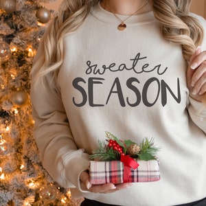 Trui Seizoen SVG, Kerst SVG, Winter SVG, Believe svg, Winter Shirt, Kerst Cosy Shirt, Cricut Kerst, Gezellig Seizoen svg