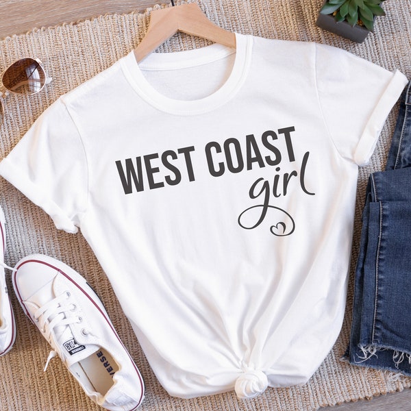 West coast girl Svg, West Coast shirt, Mom shirt svg, Girl power Svg, West coast, American girl Svg Cut files for Cricut and Silhouette, Png