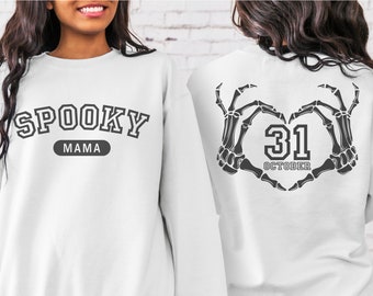 Spooky Mama SVG, PNG, Spooky Shirt, Halloween Shirt, Spooky svg, Mama Halloween SVG, Mom Halloween svg, Png Sublimation Download