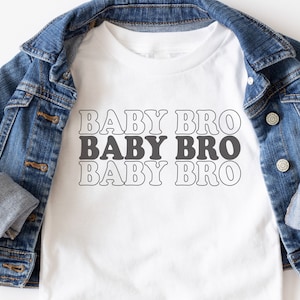 Baby bro SVG PNG PDF, broertje shirt, nieuwe baby svg, baby broertje svg, broertje svg, broer of zus svg, Cricut en silhouet, bestand knippen