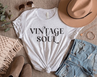 Vintage Soul SVG cutting files, Vintage Soul Shirt, Vintage SVG, Retro shirt, Vintage shirt, silhouette files, cricut designs, Retro PNG